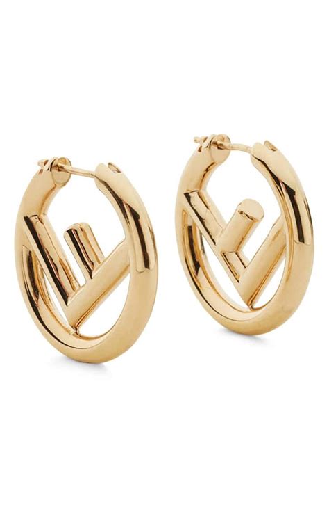 f is for fendi earrings|vintage fendi earrings.